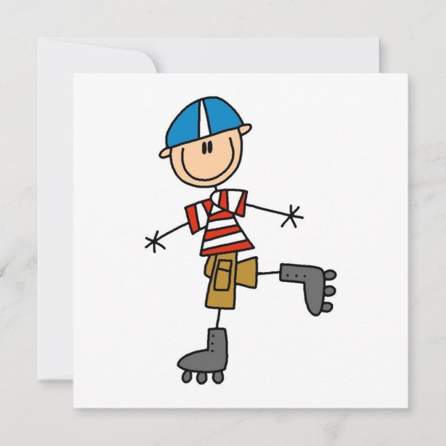 Figura del palillo de patinaje para rodillos (Anverso)