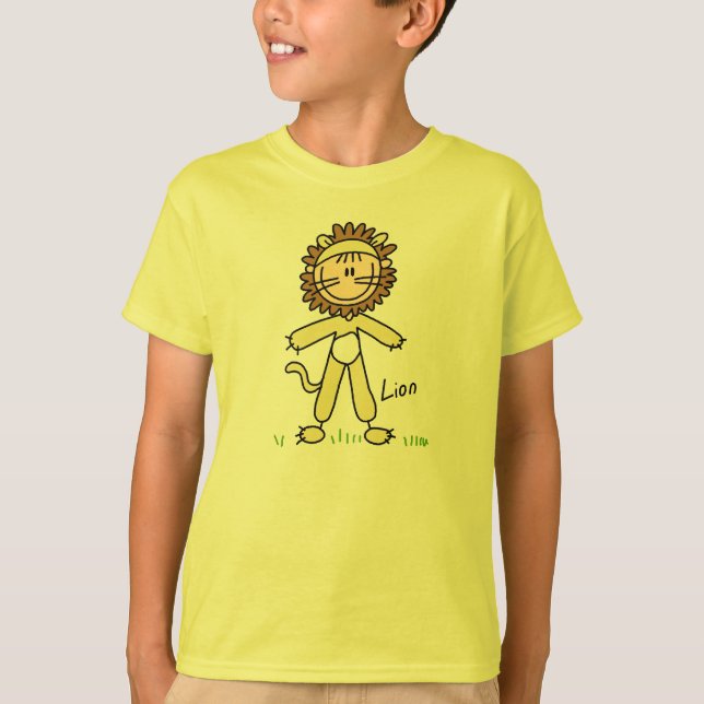 Figura del palillo en camisa del juego del león (Anverso)