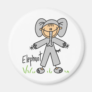 Figura del palillo en imán del juego del elefante