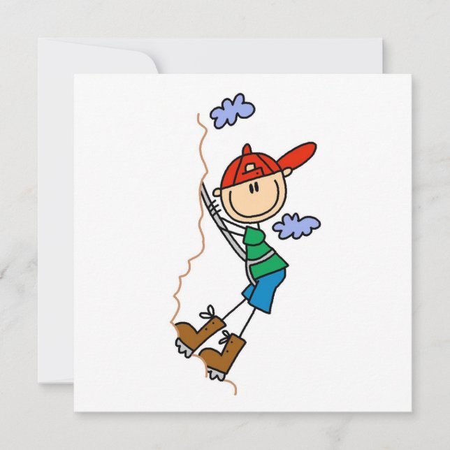 Figura del palo de escalado de roca (Anverso)