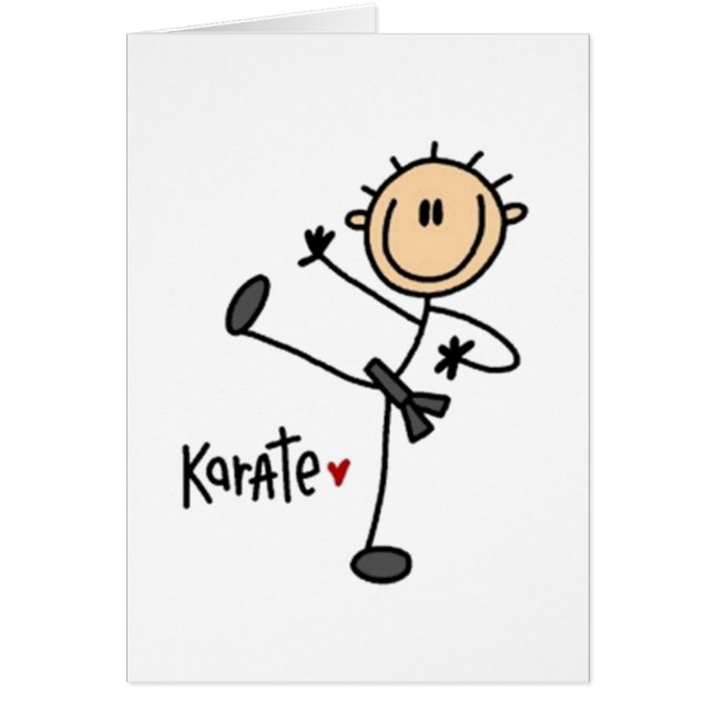 Figura del palo de karate (Frente)