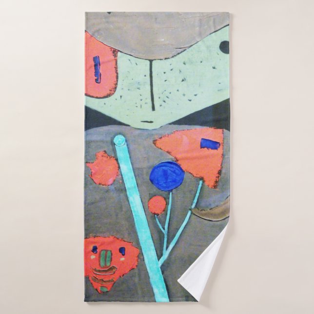 Figura del Teatro Oriental, Paul Klee (Toalla de baño)