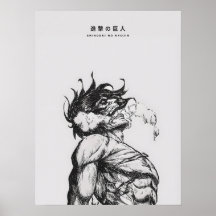 Figura del Titán de Ataque Oscuro Arte de Línea An