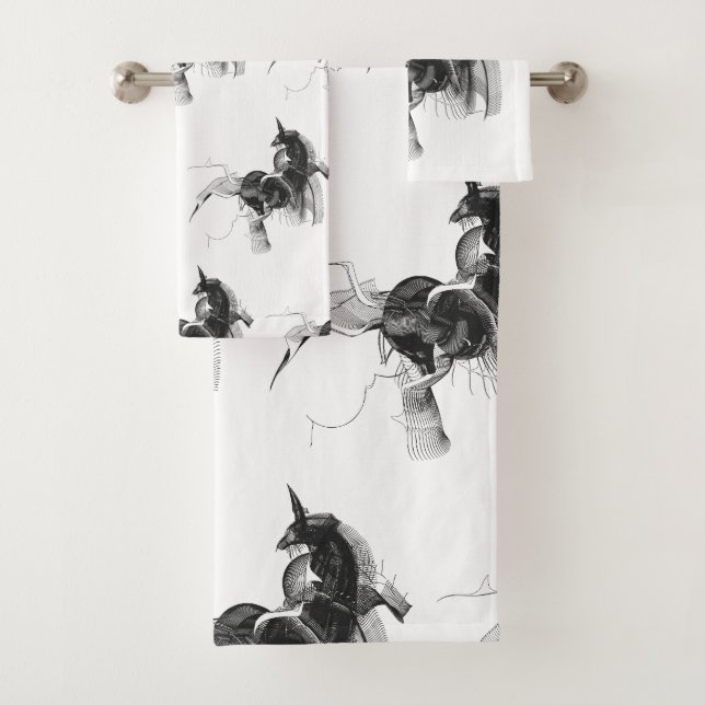 Figura digital de unicornio - Color del fondo del  (In situ)