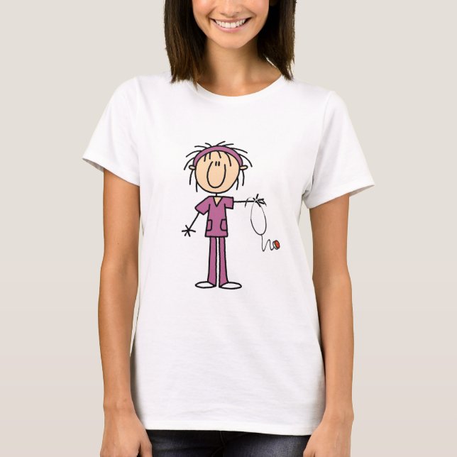 Figura femenina blanca camisetas y regalo del (Anverso)