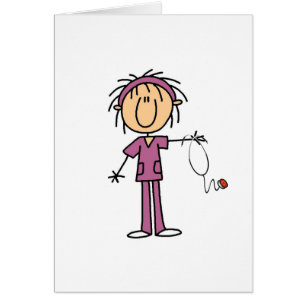 Figura femenina enfermera del palillo