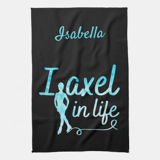 Figura Hoja de piel Toalla Axel en azul congelado  (Vertical)