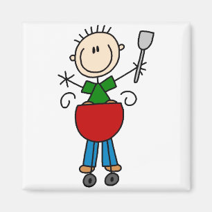 Figura imán del palillo de la barbacoa