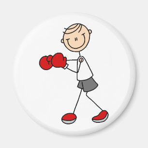 Figura imán del palillo del boxeo