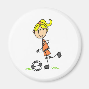 Figura imán del palillo del fútbol