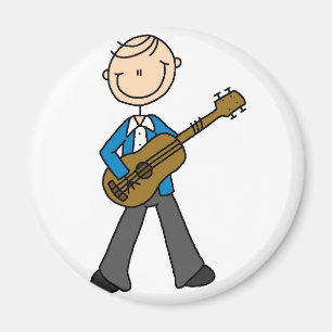 Figura imán del palillo del guitarrista