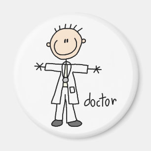 Figura imán del palillo del médico