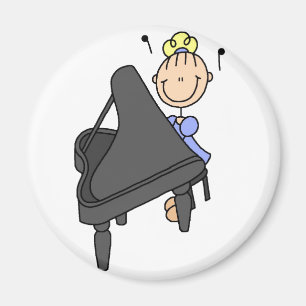 Figura imán del palillo del piano