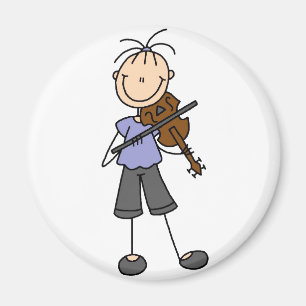 Figura imán del palillo del violín