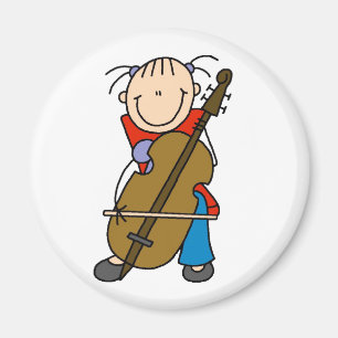 Figura imán del palillo del violoncelo