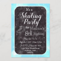 Figura Invitación de la fiesta de patinaje