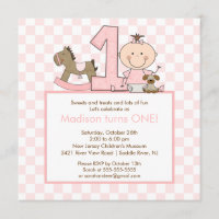 Figura linda 1ra invitación del palillo del