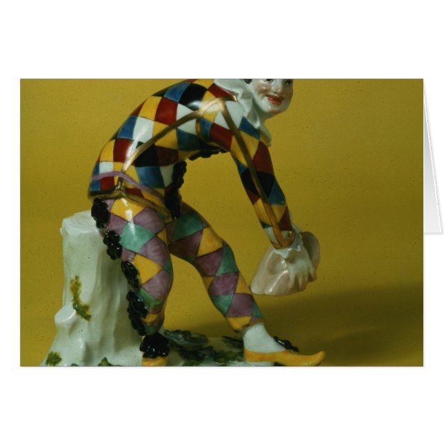 Figura meissen de Harlequin, c.1750 (Anverso (Horizontal))