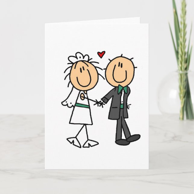 Figura novia del palillo e invitaciones del novio (Anverso)