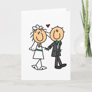 Figura novia del palillo e invitaciones del novio