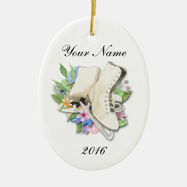 Figura Personalizado de ornamento de piel con su n (Frente)