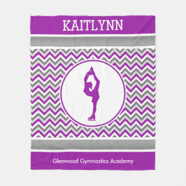 Figura púrpura manta personalizada de Chevron del