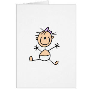 Figura tarjeta del palillo del bebé