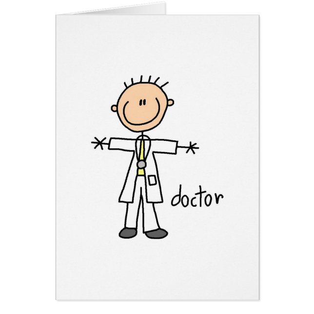 Figura tarjeta del palillo del médico (Frente)