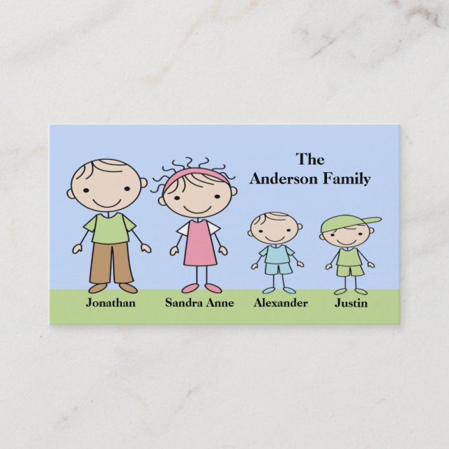Figura tarjetas del palillo de visita de la mamá (Anverso)