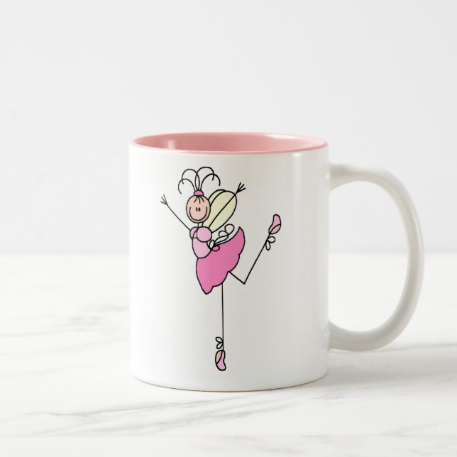 Figura taza del palillo del bailarín de ballet (Derecha)