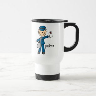 Figura taza del palillo del empleado de correos