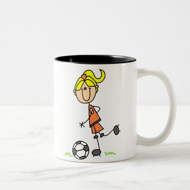 Figura taza del palillo del fútbol (Derecha)