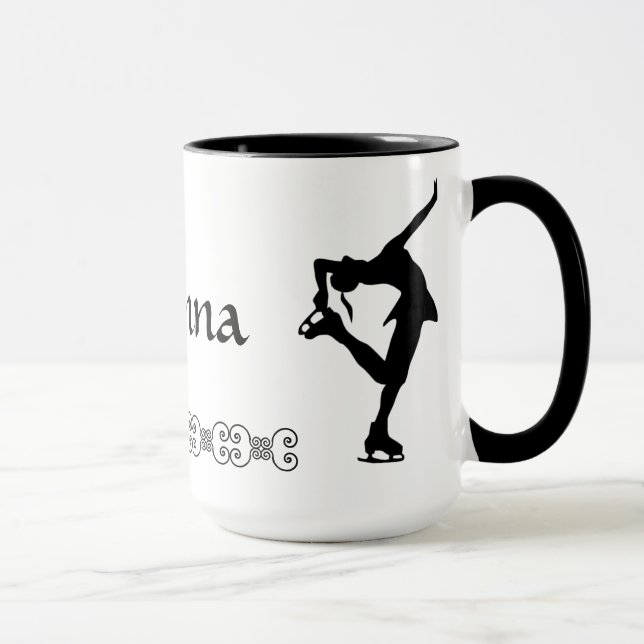 Figura taza del patinador - NOMBRE (Derecha)