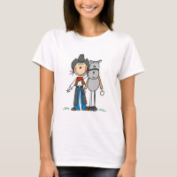Figura vaquera del palillo con las camisetas del
