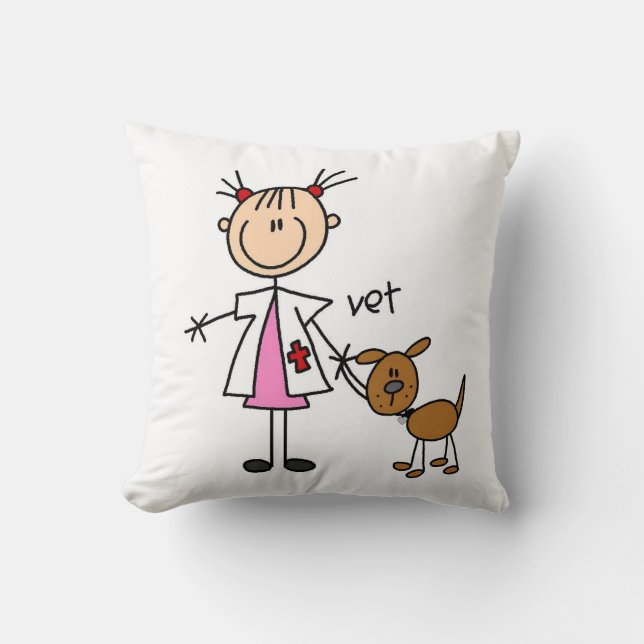 Figura veterinario del palillo con el Cojín (Anverso)