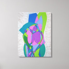 Figuras Cubistas De Arte Deco. Arte abstracto