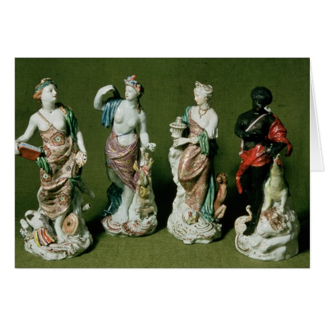 Figuras de la porcelana de Plymouth de los cuatro (Anverso (Horizontal))