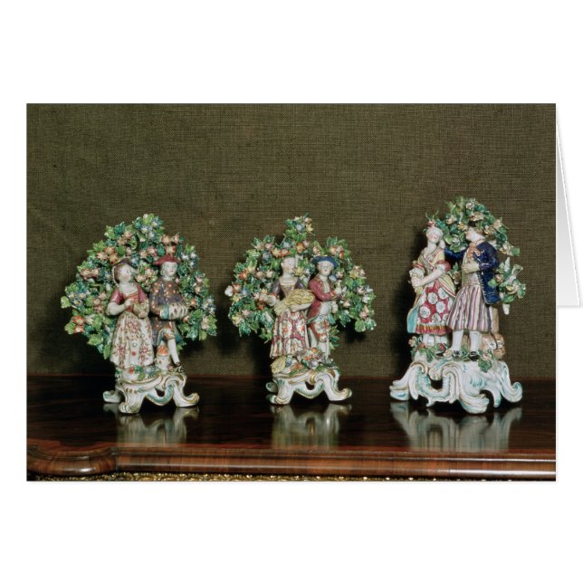 Figuras de la porcelana del arco, 1761 (Anverso (Horizontal))
