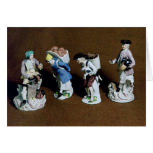 Figuras de Meissen: saddler, vendedor de la cabra