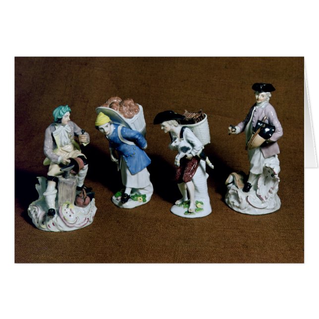 Figuras de Meissen: saddler, vendedor de la cabra (Anverso (Horizontal))