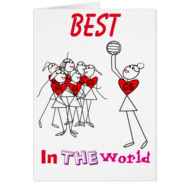 Figuras diseño del palillo del Netball del corazón (Frente)