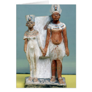 Figurilla de Amenophis IV y de Nefertiti