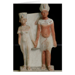 Figurilla de Amenophis IV y de Nefertiti
