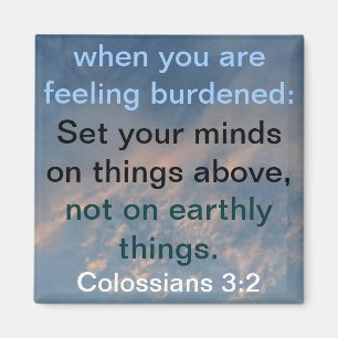 fije sus mentes en cosas sobre el imán del verso