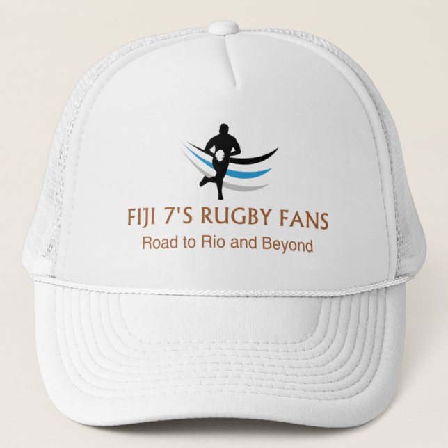 Fiji 7 fans del rugbi a Río - gorra del camionero (Anverso)