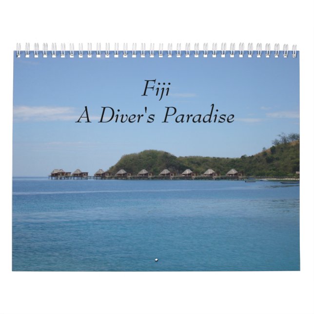 Fiji - calendario de pared del paraíso 2018 de un (Tapa)