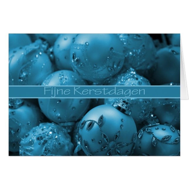 Fijne Kerstdagen Ornamentos de Navidad (Anverso (Horizontal))