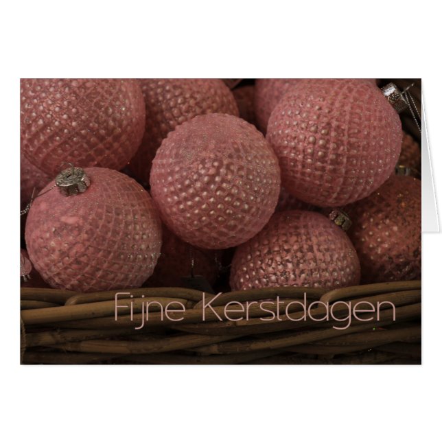 Fijne Kerstdagen Ornamentos de Navidad (Anverso (Horizontal))