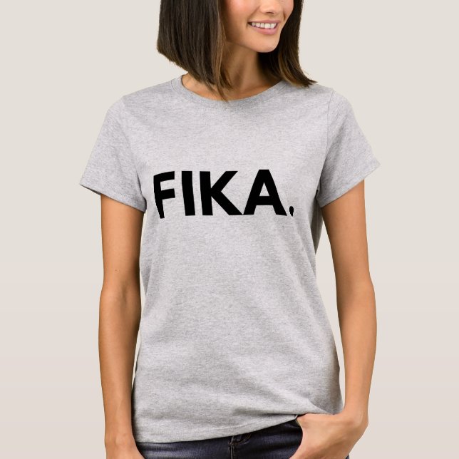 FIKA. Camiseta negrita (Anverso)