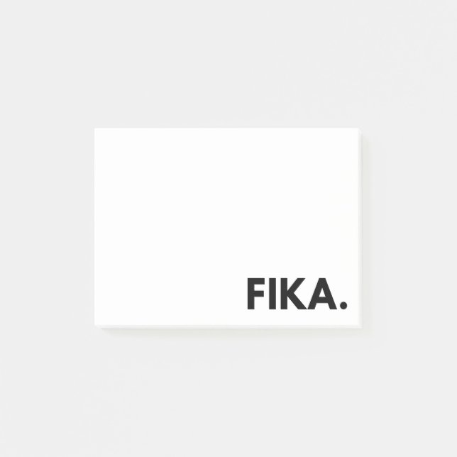 FIKA. Notas Post-it en negrita (Anverso)